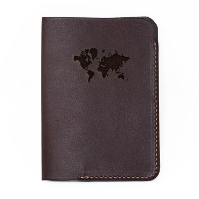 Leather Passport Cover: Continental Edition- Bison
