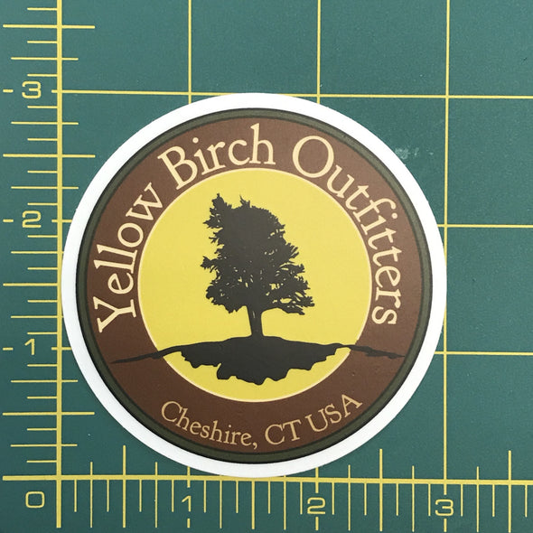 Yellow Birch Outfitters 3" vinyl logo sticker
