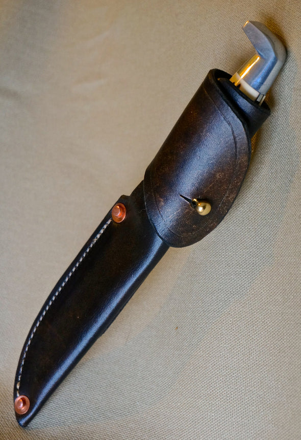 Custom Handmade Bird & Trout Knife belt sheath